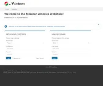 MeniconwebStore.com(MENICON) Screenshot
