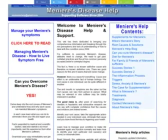 Menieres-Help.com(Meniere's Disease Help) Screenshot