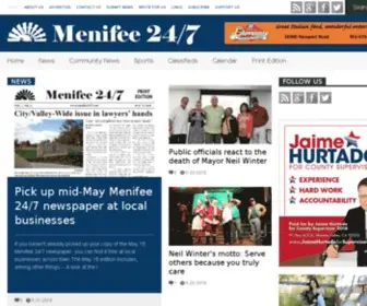 Menifee247.com(Menifee 24/7) Screenshot
