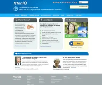 Meniq.net(Effective treatment with MeniQ) Screenshot