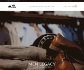 Menlegacy.com(Classy Style for Everyone) Screenshot