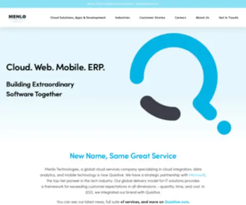Menlo-Technologies.com(Menlo Technologies) Screenshot