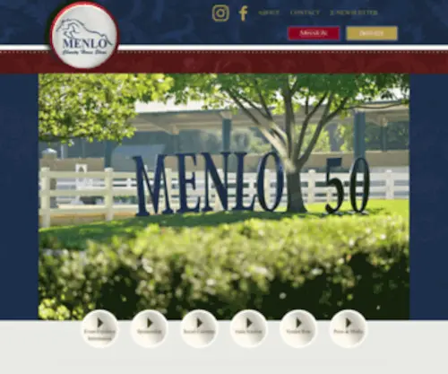 Menlocharityhorseshow.com(Official Menlo Charity Horse Show Website) Screenshot