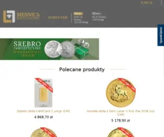 Mennicakapitalowa.pl(Inwestycje w złoto) Screenshot