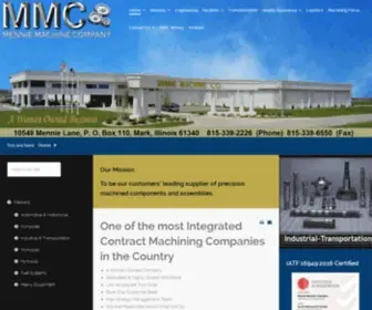 Mennies.com(CNC Contract Precision Machining) Screenshot