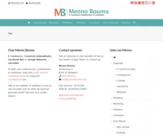 Mennobouma.com(Mennobouma) Screenshot