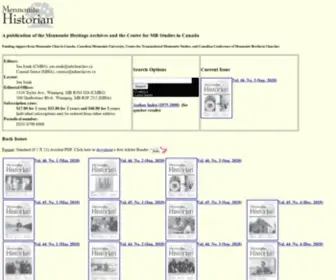 Mennonitehistorian.ca(Mennonite Historian) Screenshot