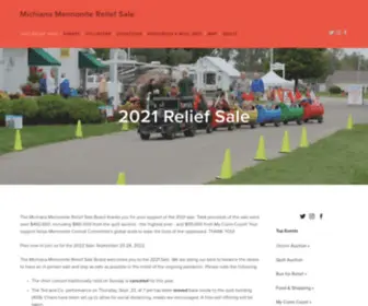 Mennonitesale.org(Michiana Mennonite Relief Sale) Screenshot