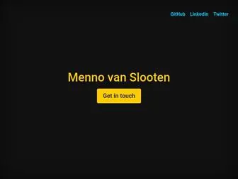 Mennovanslooten.nl(Cover Template for Bootstrap) Screenshot