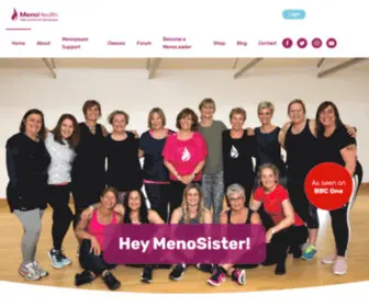 Menohealth.co.uk(Helping more women enjoy a healthier menopause) Screenshot