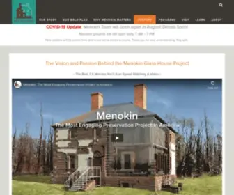 Menokin.org(A National Historic Landmark) Screenshot