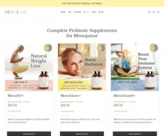 Menolabs.com(Natural Women's Probiotics for Menopause Symptom Relief) Screenshot