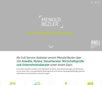 Menoldbezler.de(Menold Bezler) Screenshot