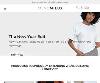 Menomieux.com(Sustainable & Ethical Fashion From Brands We Trust) Screenshot