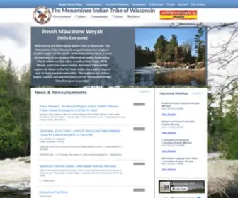 Menominee-NSN.gov(Menominee NSN) Screenshot
