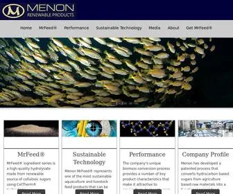 Menon.us(Menon Renewable Products) Screenshot