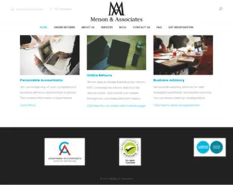 Menonca.com.au(Menon & Associates) Screenshot