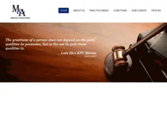 Menonlawassociates.com(Menon & Associates) Screenshot