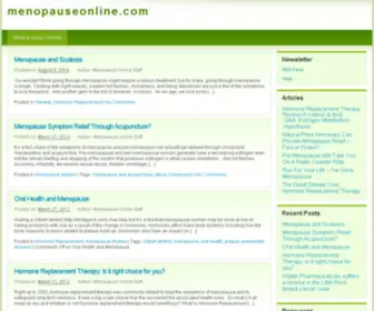 Menopauseonline.com(Menopause) Screenshot