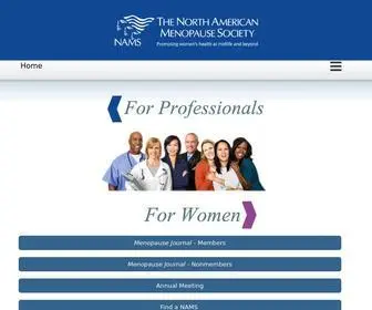 Menopause.org(North American Menopause Society (NAMS)) Screenshot