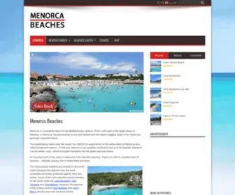 Menorca-Beaches.info(Menorca Beaches info) Screenshot