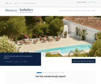 Menorca-Sothebysrealty.com(Luxury Properties For Sale & Rent in Menorca) Screenshot