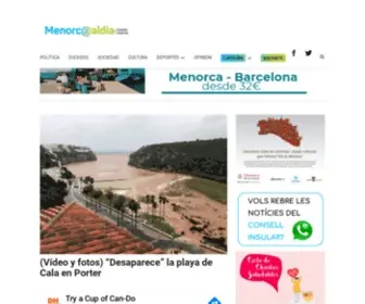 Menorcaaldia.com(Menorca al día) Screenshot