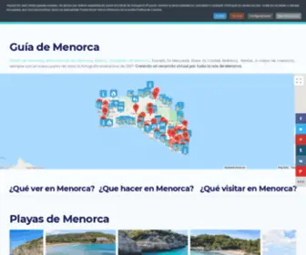 Menorcatour.com(Guia virtual de Menorca) Screenshot