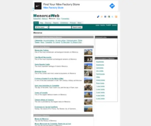 Menorcaweb.net(Menorca @ MenorcaWeb) Screenshot