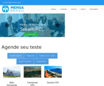 Mensa.com.br(Mensa Brasil) Screenshot