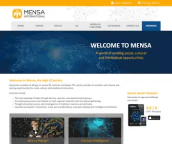 Mensa.org(Mensa International) Screenshot
