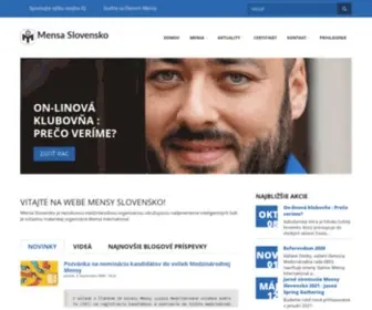 Mensa.sk(Mensa Slovensko) Screenshot