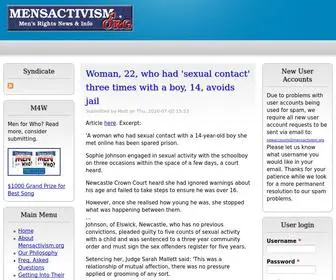 Mensactivism.org(Men's Rights News & Info) Screenshot