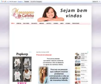 Mensagemecarinho.com.br(Carinho) Screenshot