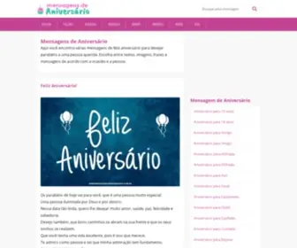 Mensagemparaniversario.com.br(Mensagem de Anivers) Screenshot
