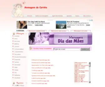 Mensagensdecarinho.com.br(Mensagens de Carinho) Screenshot