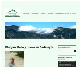 Mensajerodelasierra.com(Sitio de noticias) Screenshot