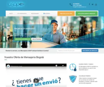 Mensajerosasap.co(Empresa de Mensajeria Bogota) Screenshot