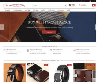 Mensbagsandwallets.com(Men's Bags and Wallets) Screenshot