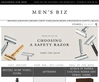 Mensbiz.com.au(Men's Grooming Products) Screenshot