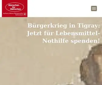 Menschenfuermenschen.ch(Karlheinz Böhms Äthiopienhilfe) Screenshot