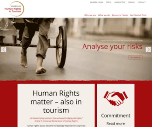 Menschenrechte-IM-Tourismus.net(Roundtable Human Rights in Tourism) Screenshot