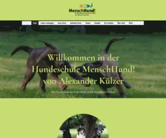 Menschhund.com(Hundeschule in Köln) Screenshot