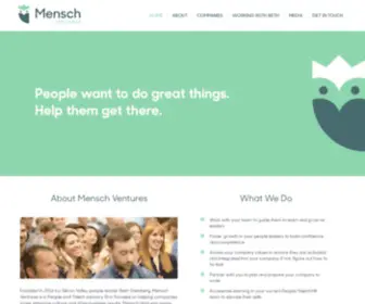 Menschventures.com(Mensch Ventures) Screenshot