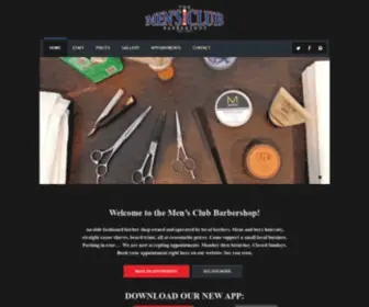 Mensclubbarbers.com((Philadelphia, PA)) Screenshot