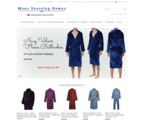 Mensdressinggowns.org(Mens Dressing Gowns) Screenshot