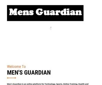 Mensguardian.com(Men's Guardian) Screenshot