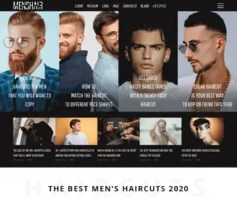Menshaircuts.com(Mens Haircuts Trends) Screenshot