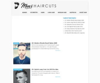 Menshaircutsnew.com(Men&#039;s Haircut Styles) Screenshot