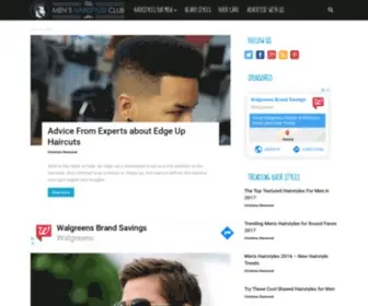 Menshairstylesclub.com(Mens HairstylesCool Hairstyles for Men) Screenshot